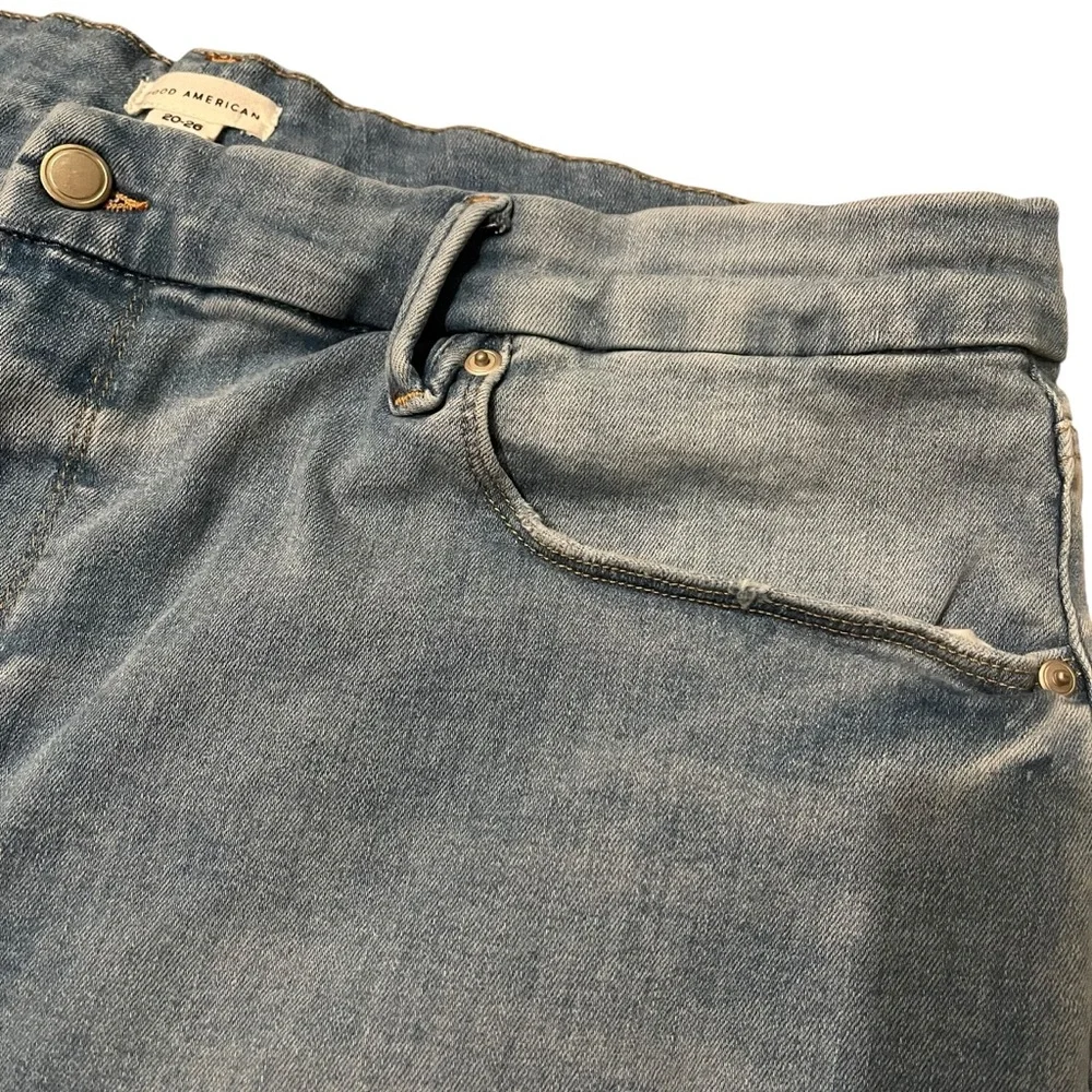 Good American Always Fits Good Classic Slim Straight Jeans, Sz 20-26 - Picture 14 of 16